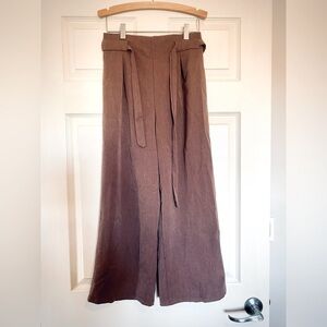 Rose Dress Pants - Wide Leg with Belt
